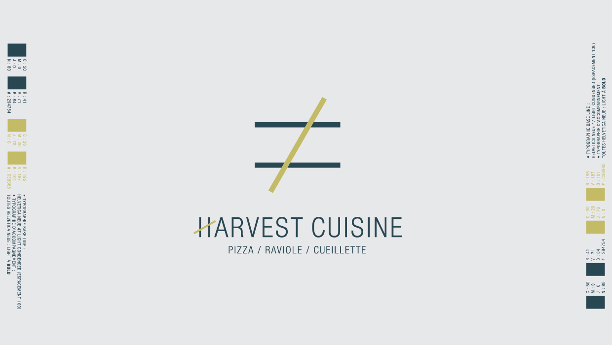 HARVEST, RESTAURANT, IDENTITÉ VISUELLE