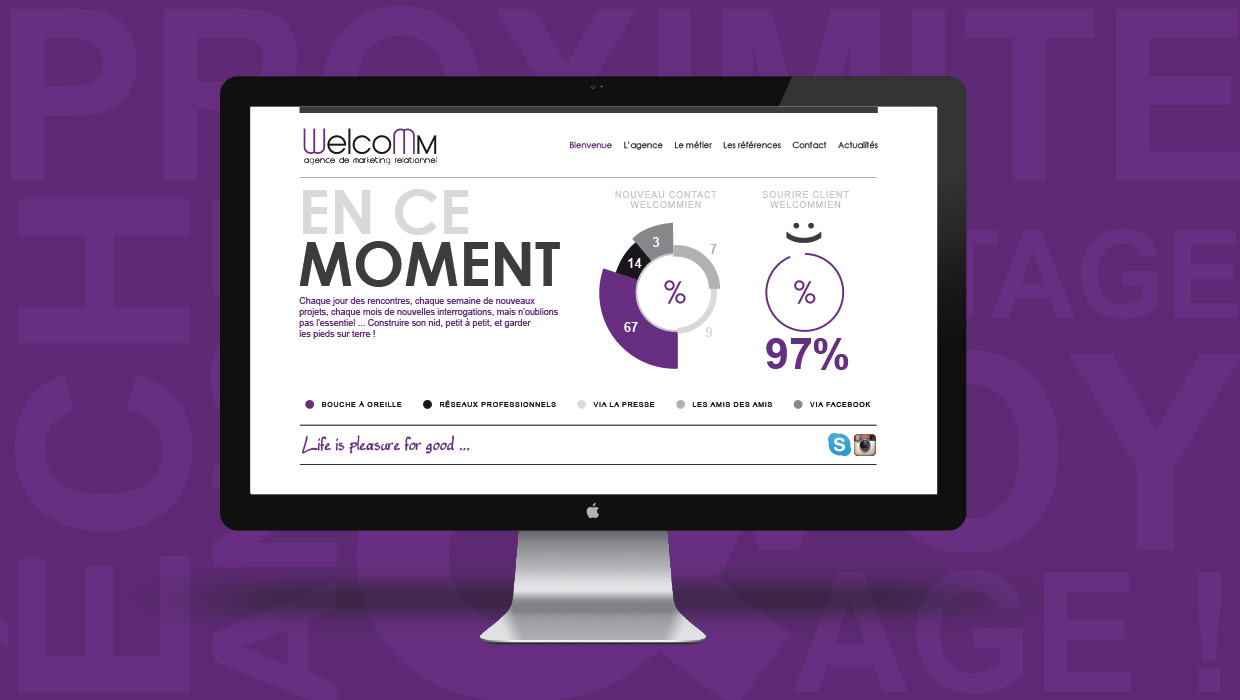 Welcomm, création site internet