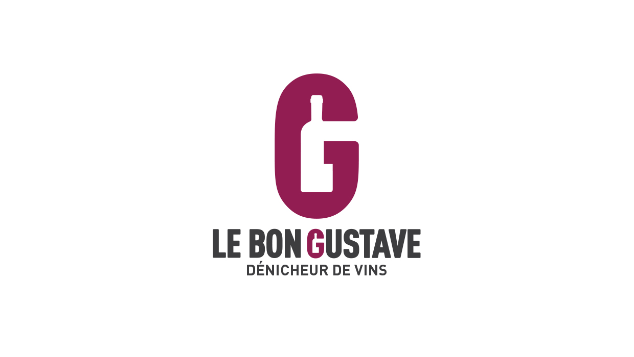 Le Bon Gustave, dénicheur de vin, lyon, création identité visuelle